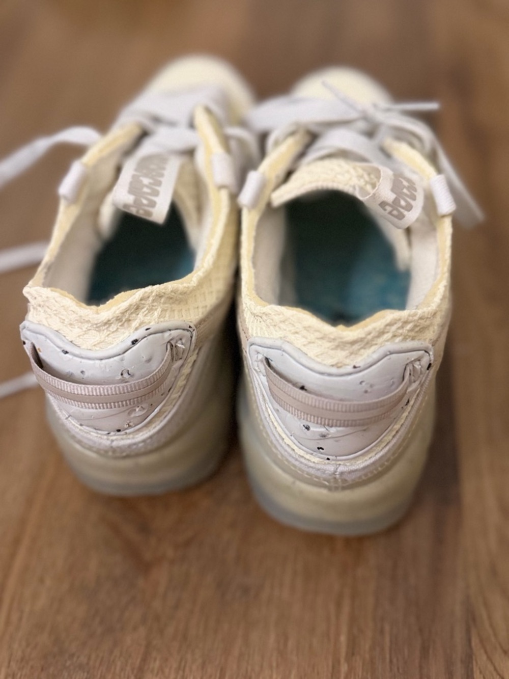 Nike Women's Cream and Beige Mesh Sneakers - Picture 3 of 4